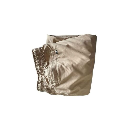 Hurley Mens Beige Nylon Tech Flat Front Drawstring Elastic Waist Jogger Pants XL - Picture 6 of 8